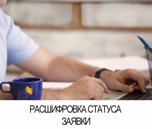 Расшифровка статуса заявки